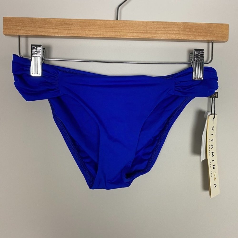 Vitamin A Ecolux Bikini Bottom Blue Womens 6
